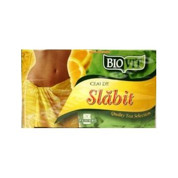 Biovit - Ceai de slabit cu lamaie, 20 doze