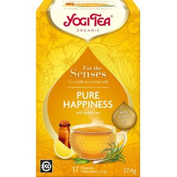 Ceai cu ulei esential, fericire pura, for the senses, eco-bio, 17plicuri - Yogi Tea