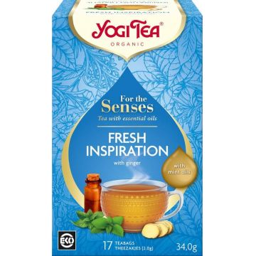 Ceai cu ulei esential, prospetime pura, for the senses, eco-bio, 17pl - Yogi Tea