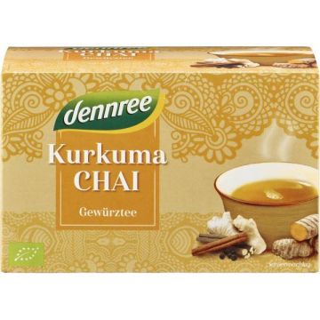 Ceai Curcuma Chai, eco-bio, 20plicuri - Dennree