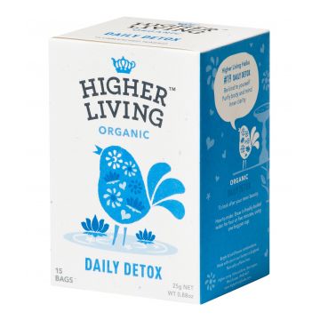 Ceai DAILY DETOX eco-bio, 15 plicuri, Higher Living