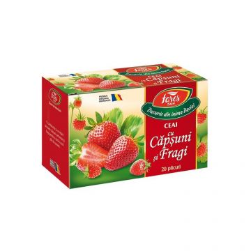 Ceai de Capsuni Si Fragi, 20dz - Fares