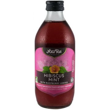 Ceai de hibiscus si menta cu frunze de zmeura, 330 ml, ECO-BIO, Yogi Tea