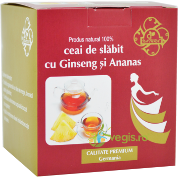 Ceai de Slabit cu Ginseng si Ananas 20dz