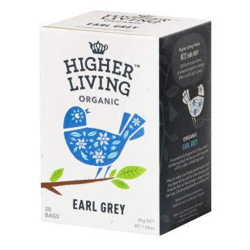 Ceai EARL GREY eco-bio, 20 plicuri, Higher Living