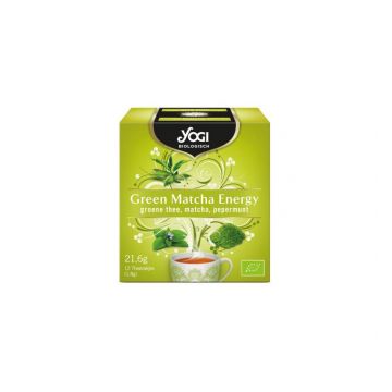 Ceai Green Matcha Energy, ECO-BIO, 12 plicuri, Yogi Tea