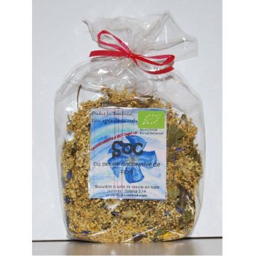 Ceai Soc cu petale decorative de flori bio 30g - Biofarmland