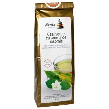 Ceai verde cu aroma de iasomie 50g, Alevia