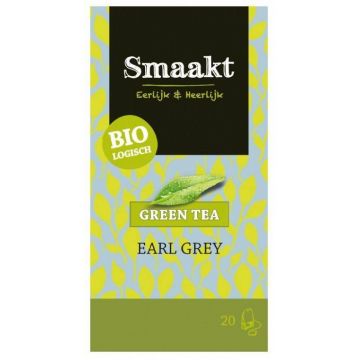 Ceai verde Earl Grey, eco-bio, 20plicuri - Smaakt
