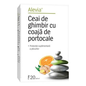 Alevia ceai de ghimbir cu coaja de portocale - 20 plicuri