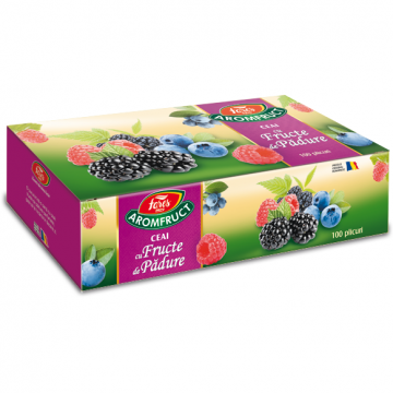 Aromfruct ceai cu fructe de padure, 100 plicuri