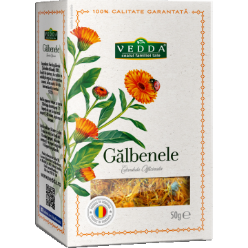 Ceai de galbenele vrac, 50g, Vedda