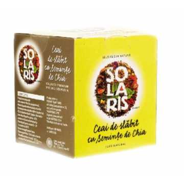 Ceai de slabit cu seminte de chia, 20 plicuri, Solaris