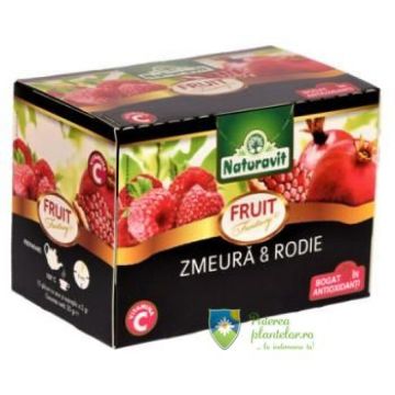 Ceai Fruit Fantasy Zmeura si Rodie 15 doze*2 gr