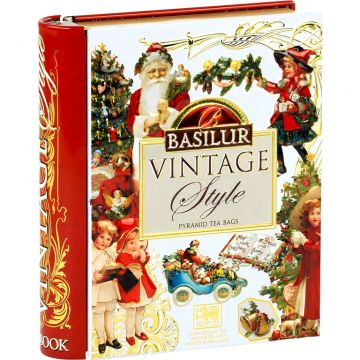 Ceai negru ceylon Vintage Style Sarbatori Iarna Miniature Book carte 5dz - BASILUR