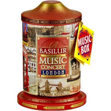 Ceai negru cu albastrele, amaranth si arome de ciocolata Music Concert London, 100g, Basilur