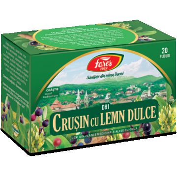 fares ceai crusin cu lemn dulce x 20 plicuri