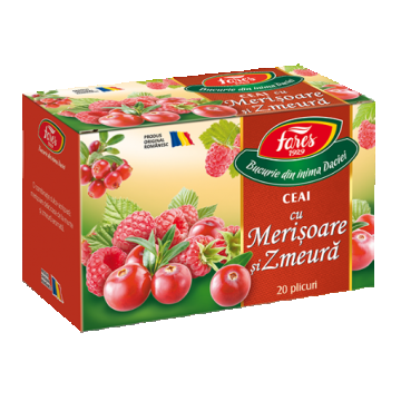 Fares ceai de zmeura si merisoare - 20 plicuri