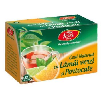 fares ceai natural lamai verzi si portocale ctx20 pl