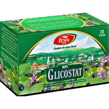 Fares Glicostat ceai - 20 plicuri