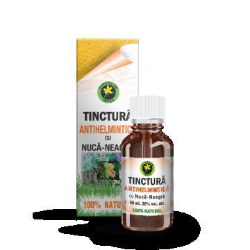 hypericum tinctura antihelmintica cu nuca neagra 50ml