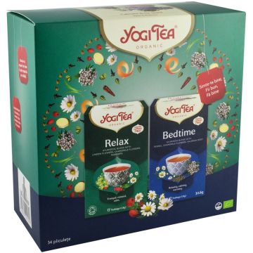 OFERTA 1x CEAI BIO CALMANT, 17 PLICULETE X 1,8G (30,6G) + 1x CEAI BIO DE SEARA, 17 PLICULETE 30.6 G YOGI TEA