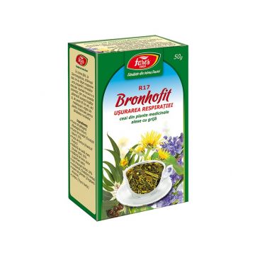 Ceai Bronhofit usurarea respiratiei, 50g, Fares