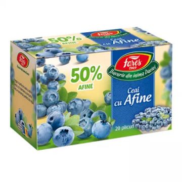 Ceai cu afine 50% 20 plicuri Fares