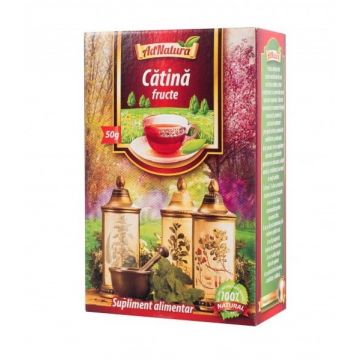 Ceai de catina fructe, 50g, AdNatura