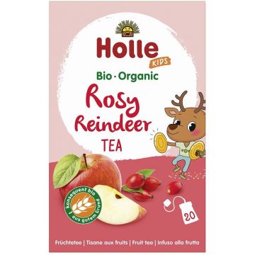 Ceai de fructe pentru copii, Rosy Reindeer, + 3 ani, eco-bio, 20 plicuri, Holle