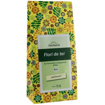 Ceai flori de tei, eco-bio, 75g - Herbaria