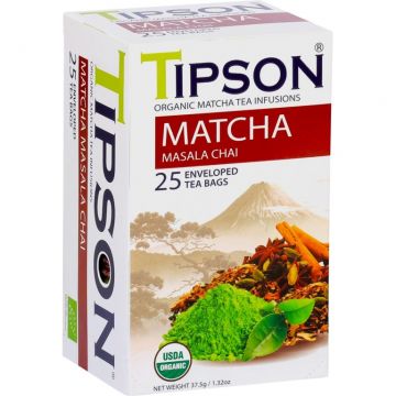 Ceai matcha organic masala chai 25dz - TIPSON
