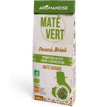 Ceai mate verde salbatic, bio, 350g, Aromandise