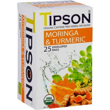 Ceai moringa organic turmeric 25dz - TIPSON