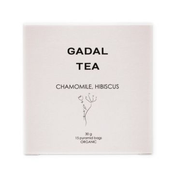 Ceai musetel si hibiscus, bio, 15 piramide, Gadal Tea