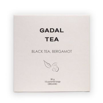 Ceai negru cu bergamota, bio, 15 piramide, Gadal Tea