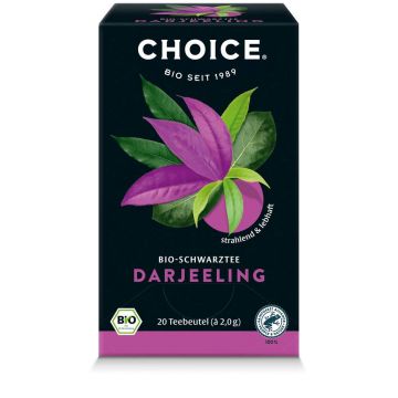 Ceai negru Darjeeling Eco-Bio 20 pliculete - Choice