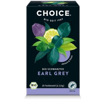 Ceai negru Earl Grey Eco-Bio 20 pliculete - Choice
