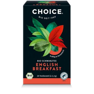 Ceai negru English Breakfast Eco-Bio 20 pliculete - Choice