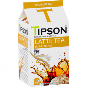 Ceai Latte negru pur ceylon Irish Cream 2,5gx30dz - TIPSON