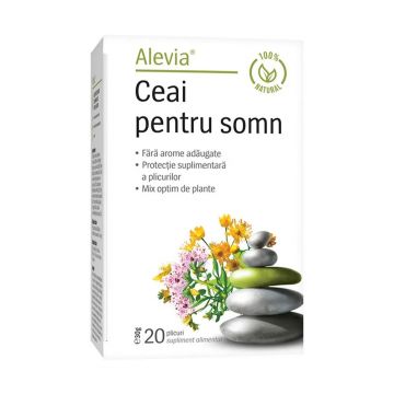 Ceai pentru somn, 20 plicuri, Alevia