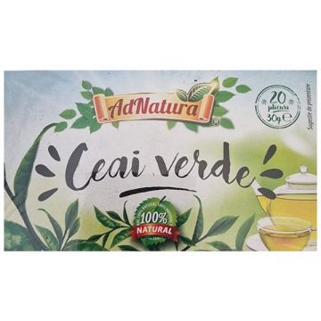 Ceai verde, 20 plicuri, AdNatura