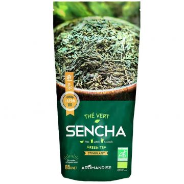 Ceai verde Sencha vrac, eco-bio, 85g - Aromandise