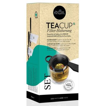 Teacup set, 60 de filtre naturfine pentru ceai + suport de prindere - Riensch&Held
