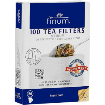 Filtre pentru Ceai Marimea M Alb 100buc Finum