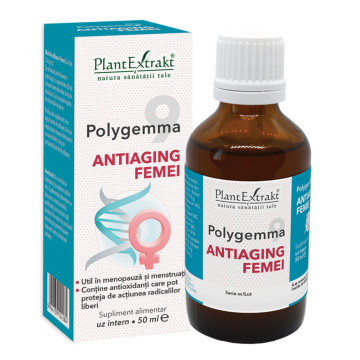 Polygemma 9 Antiaging femei, 50 ml, Plant Extrakt