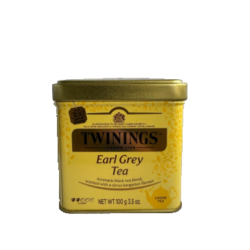 Twinings Earl Grey ceai negru 100g cutie metalica