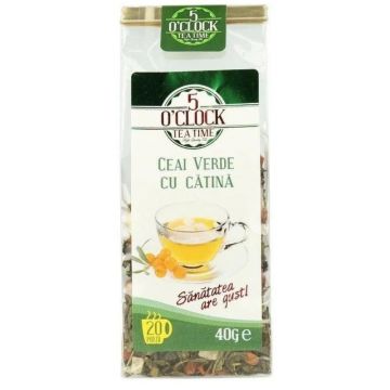 5 O' Clock Tea Ceai Verde cu Catina 40g 5 O' Clock Tea Ceai Verde cu Catina 40g