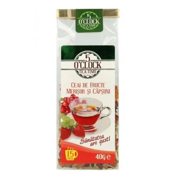 5 O' Clock Tea Merișor si Capsuni 40g 5 O' Clock Tea Merișor si Capsuni 40g