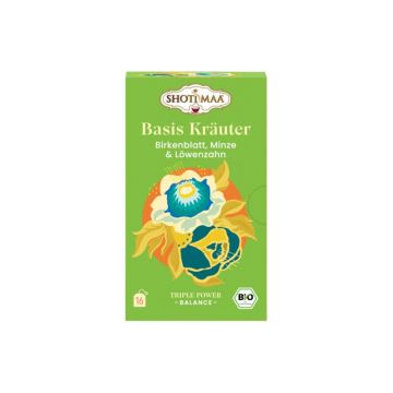 Ceai balance - essential herbs - frunze de mesteacan, menta creata si papadie bio 16dz x 2g 32g Shotimaa